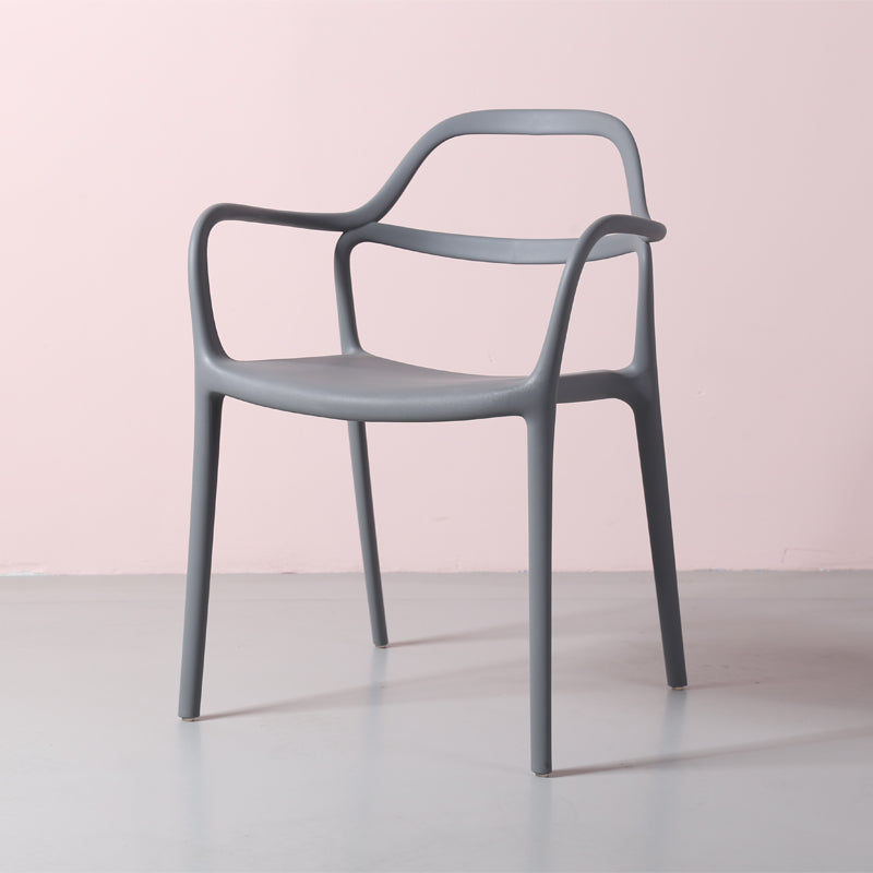 Chaises de salle à manger en plastique de style contemporain dinant des chaises empilables pour la cuisine