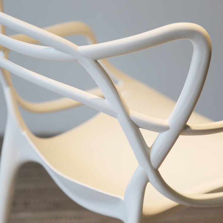 Sillas de comedor estilo moderno Sillones de comedor de cocina con patas de plástico