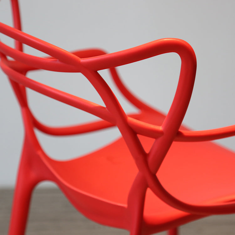 Sillas de comedor estilo moderno Sillones de comedor de cocina con patas de plástico