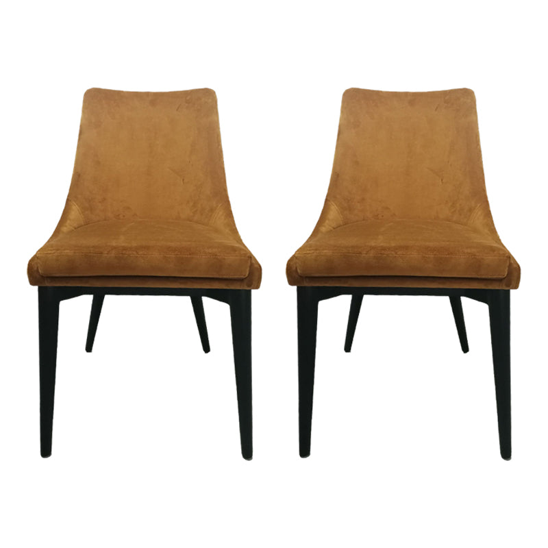 Chaise latérale tapissée contemporaine de restaurant finition mate Parsons dinant la chaise