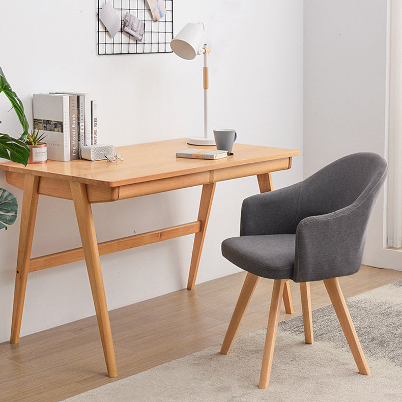 Silla de comedor abierta tapizada contemporánea del final mate de la silla del brazo de la sala de estudio