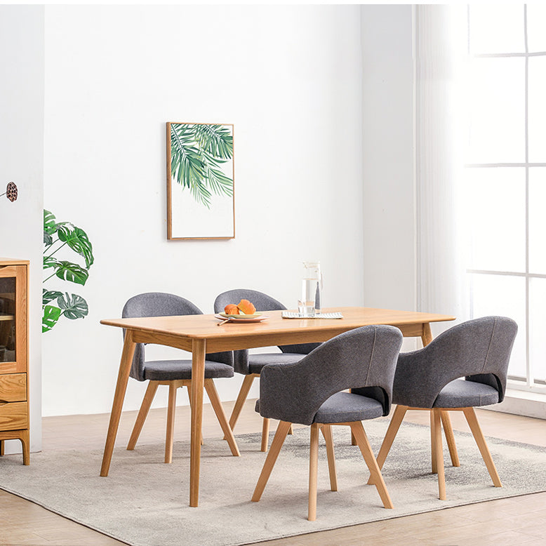 Silla de comedor abierta tapizada contemporánea del final mate de la silla del brazo de la sala de estudio