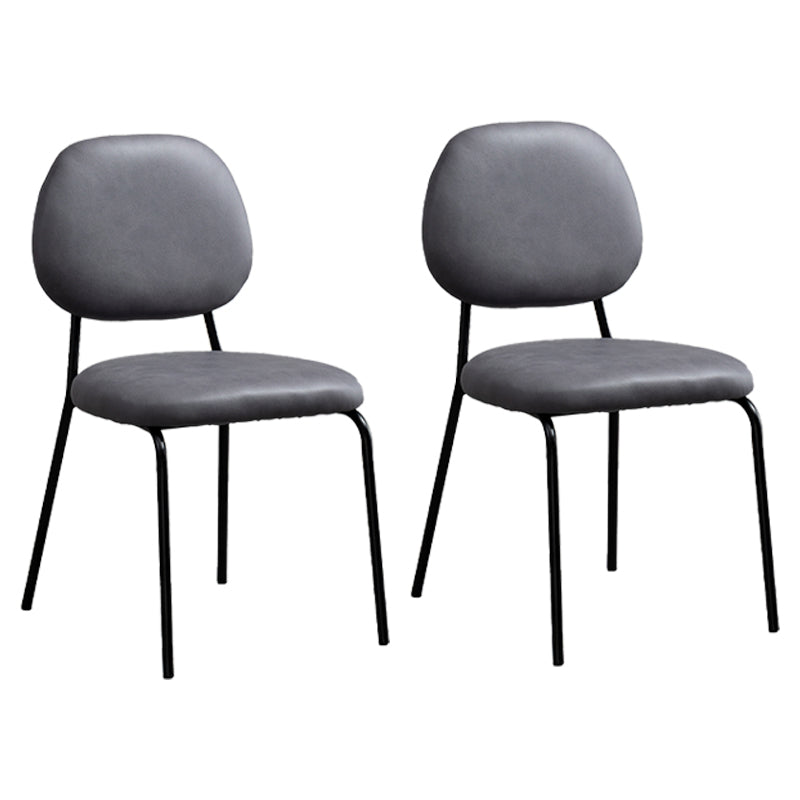 Sillas sin brazos de comedor de metal Glam, respaldo abierto, silla lateral para restaurante