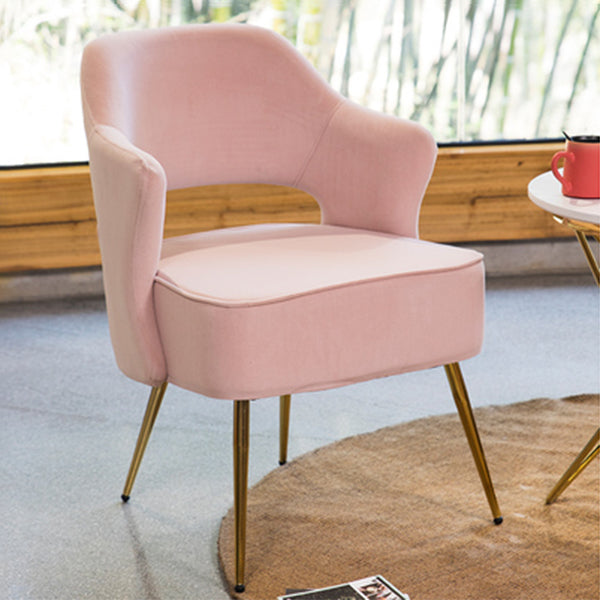 Fauteuils de salle à manger en métal nordique, chaise latérale à dossier ouvert pour Restaurant