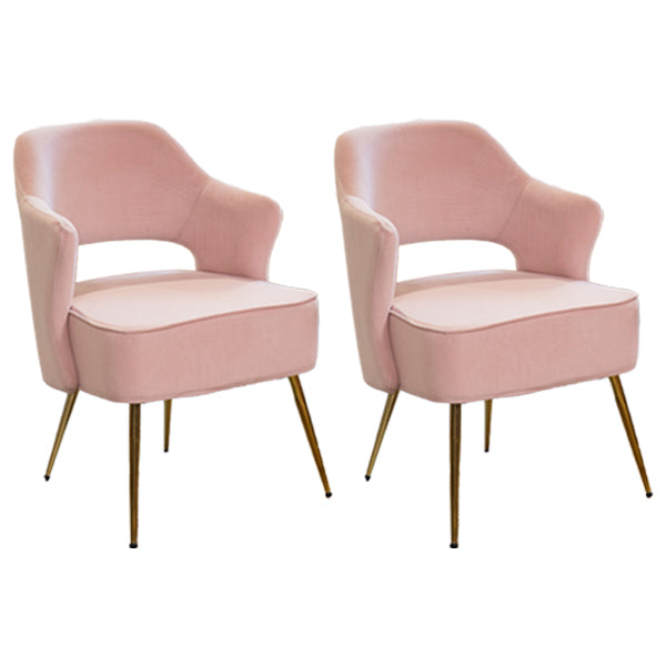 Fauteuils de salle à manger en métal nordique, chaise latérale à dossier ouvert pour Restaurant