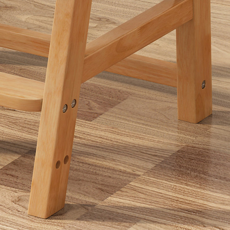 Wood Modern Indoor-Outdoor Chair Open Back Dining Single Chair for Home Use