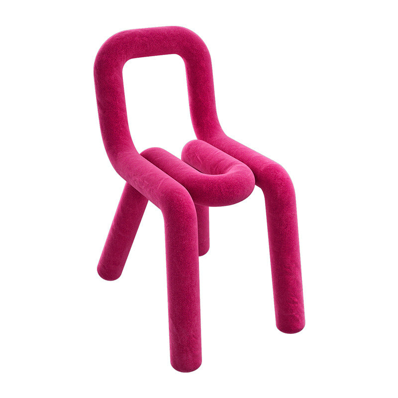 Silla de terciopelo de estilo moderno, juego de sillas laterales con respaldo abierto para cocina y comedor