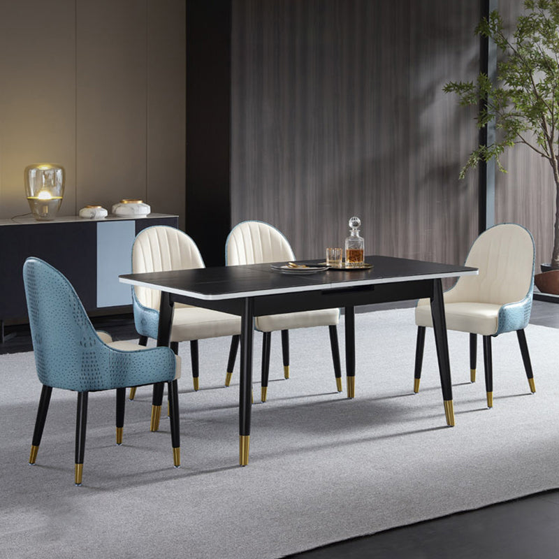 Sillas de comedor de estilo nórdico, silla lateral de comedor de madera con brazo para cocina