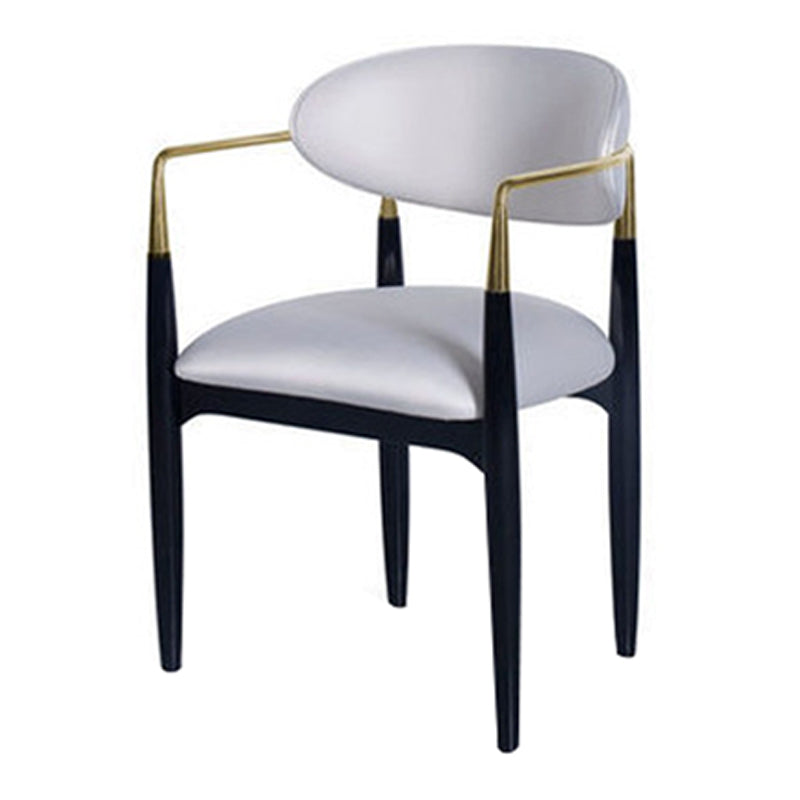 Metalen stoelen in Scandinavische stijl Set keuken eetkamer open achterste stoel
