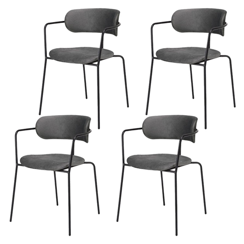 Chaises de salle à manger en métal de style industriel, chaises de salle à manger empilables pour la cuisine