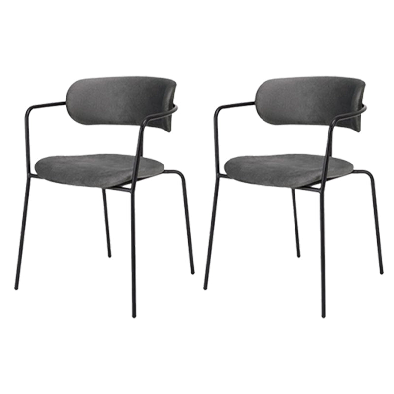 Chaises de salle à manger en métal de style industriel, chaises de salle à manger empilables pour la cuisine