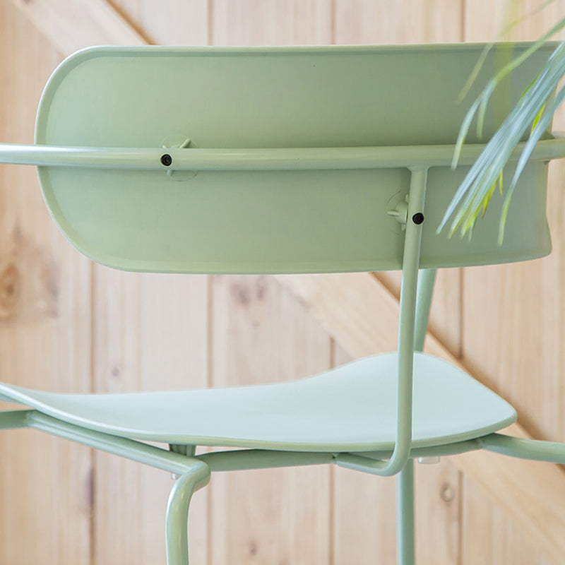 Chaises de salle à manger en métal de style industriel, chaises de salle à manger empilables pour la cuisine