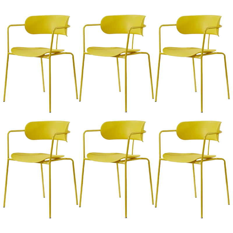 Chaises de salle à manger en métal de style industriel, chaises de salle à manger empilables pour la cuisine