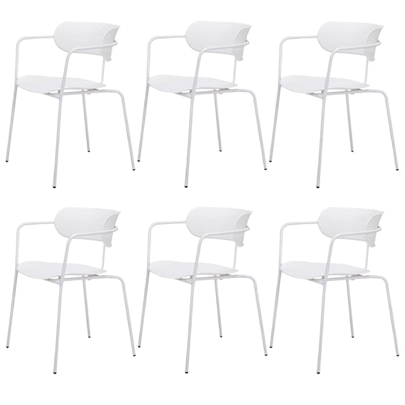 Chaises de salle à manger en métal de style industriel, chaises de salle à manger empilables pour la cuisine