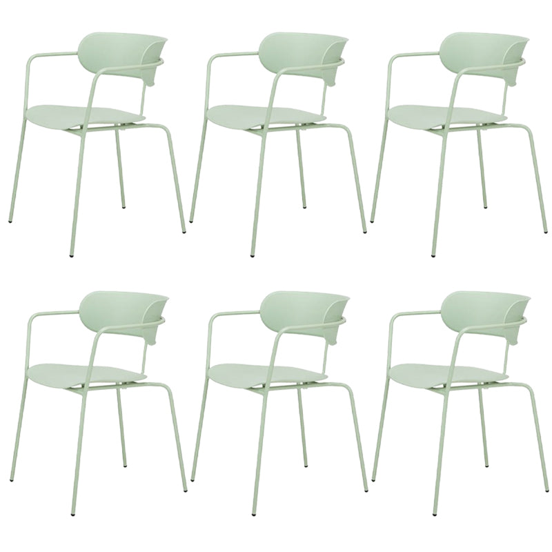 Chaises de salle à manger en métal de style industriel, chaises de salle à manger empilables pour la cuisine