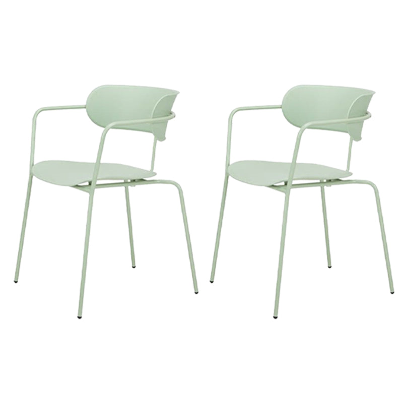 Chaises de salle à manger en métal de style industriel, chaises de salle à manger empilables pour la cuisine