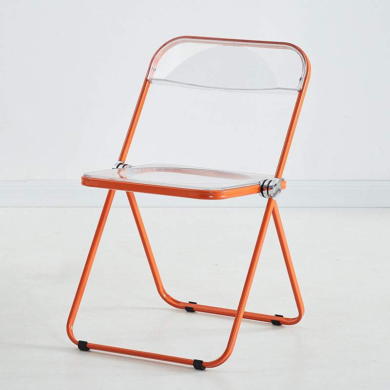 Chaise d'intérieur et d'extérieur moderne, chaise d'appoint en métal, pliable, à dossier ouvert, pour salle à manger