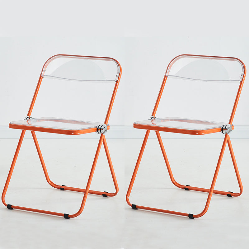 Chaise d'intérieur et d'extérieur moderne, chaise d'appoint en métal, pliable, à dossier ouvert, pour salle à manger