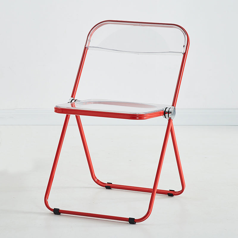 Chaise d'intérieur et d'extérieur moderne, chaise d'appoint en métal, pliable, à dossier ouvert, pour salle à manger
