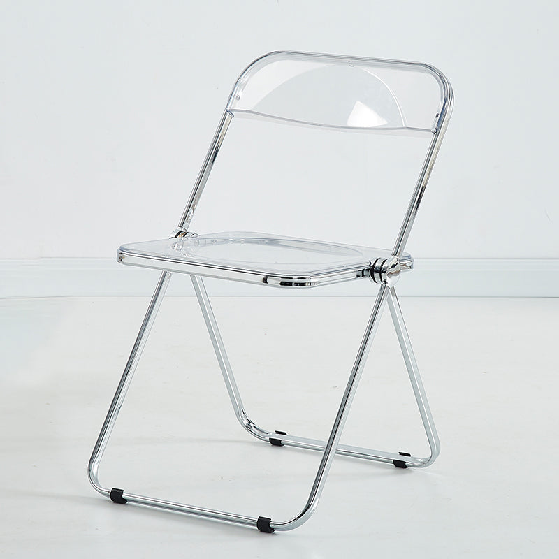 Chaise d'intérieur et d'extérieur moderne, chaise d'appoint en métal, pliable, à dossier ouvert, pour salle à manger