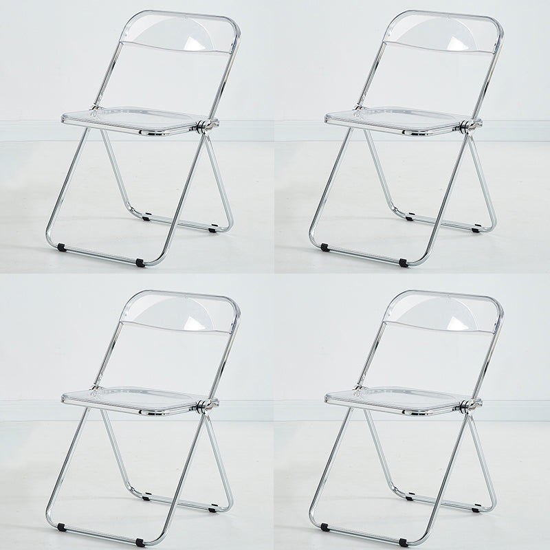 Chaise d'intérieur et d'extérieur moderne, chaise d'appoint en métal, pliable, à dossier ouvert, pour salle à manger