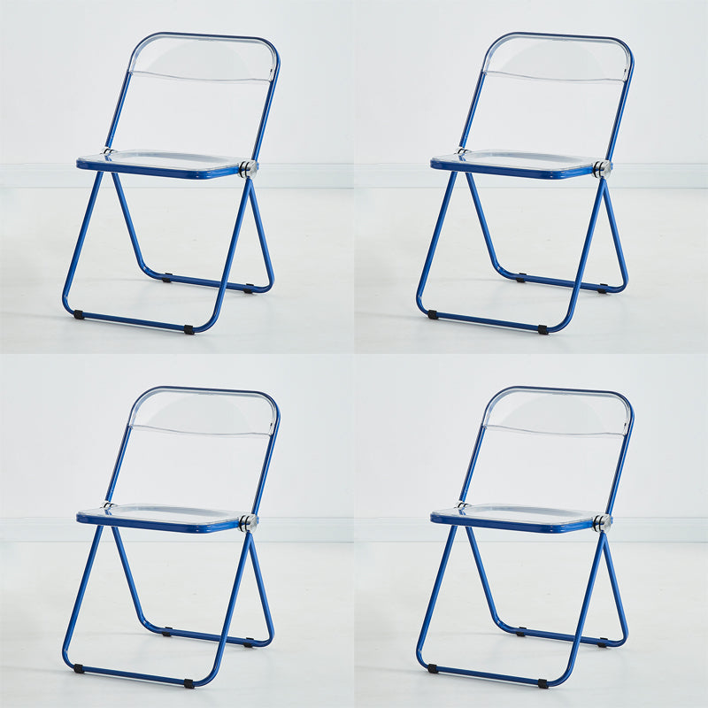 Chaise d'intérieur et d'extérieur moderne, chaise d'appoint en métal, pliable, à dossier ouvert, pour salle à manger