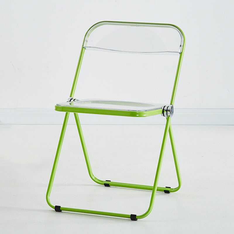 Chaise d'intérieur et d'extérieur moderne, chaise d'appoint en métal, pliable, à dossier ouvert, pour salle à manger