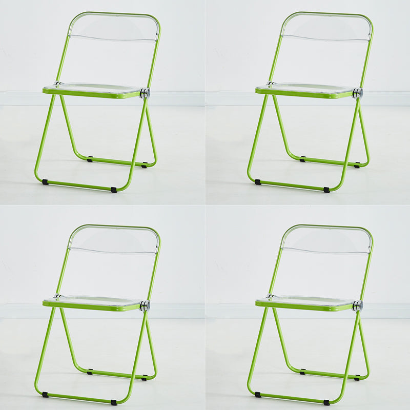 Chaise d'intérieur et d'extérieur moderne, chaise d'appoint en métal, pliable, à dossier ouvert, pour salle à manger
