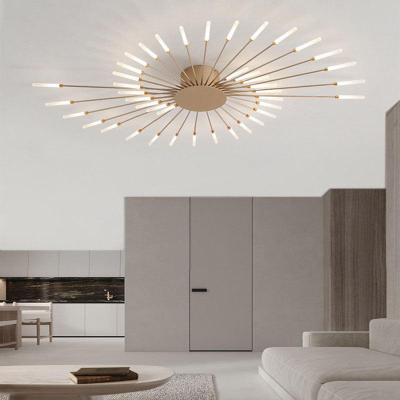 Simplicity Flush Mount Light Sputnik LED Ceiling Light Fixtures for Living Room