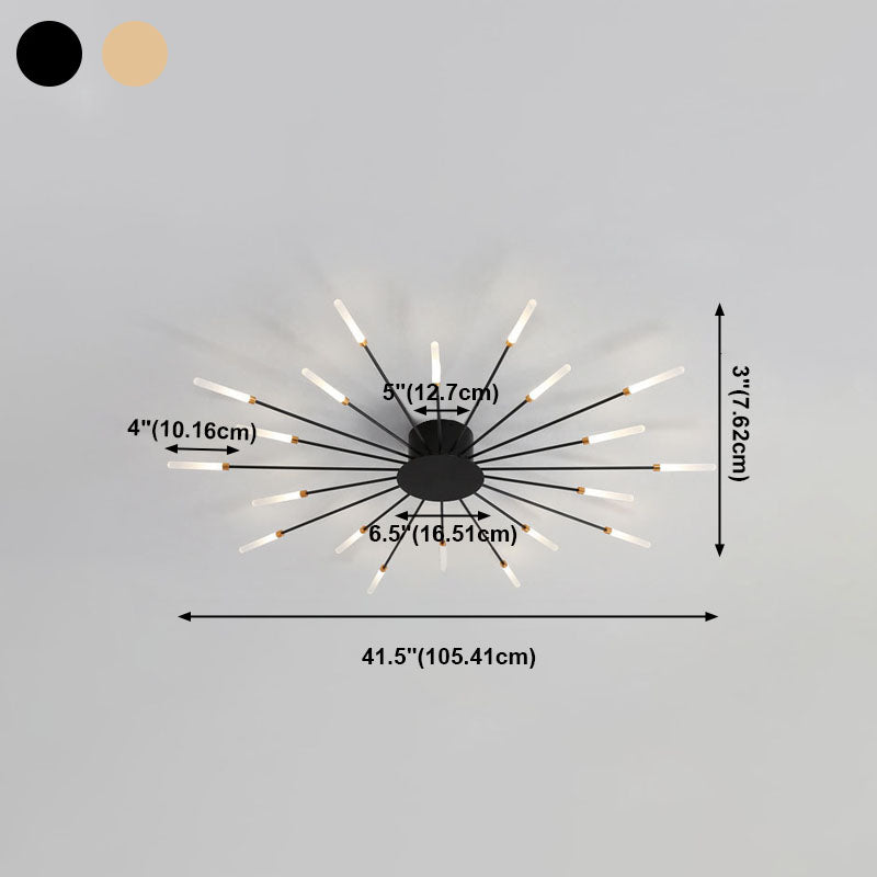 Simplicity Flush Mount Light Sputnik LED Ceiling Light Fixtures for Living Room