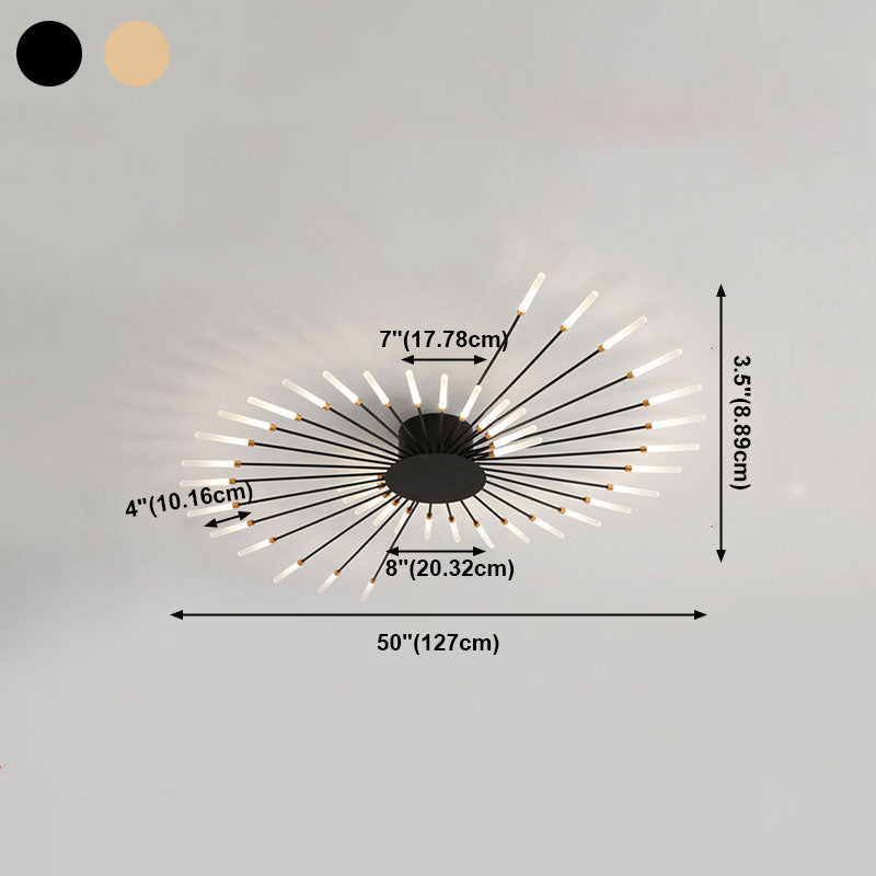 Simplicity Flush Mount Light Sputnik LED Ceiling Light Fixtures for Living Room