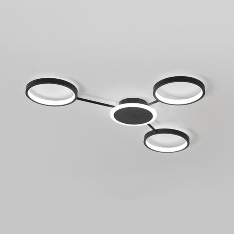 Geometry LED Flush Mount Light Contemporary Ceiling Light for Living Room