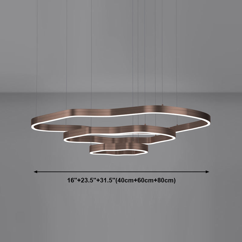 Lámparas de lámpara LED de múltiples capas de aluminio de forma moderna