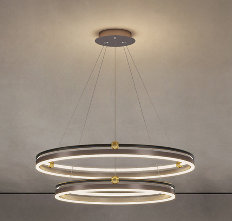 Modern Aluminum Chandelier Multi-Layer LED Chandelier Pendant Lamps for Living Room