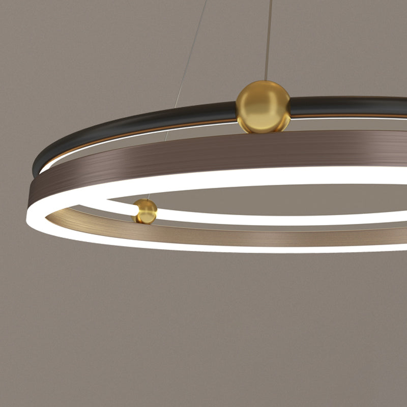 Modern Aluminum Chandelier Multi-Layer LED Chandelier Pendant Lamps for Living Room