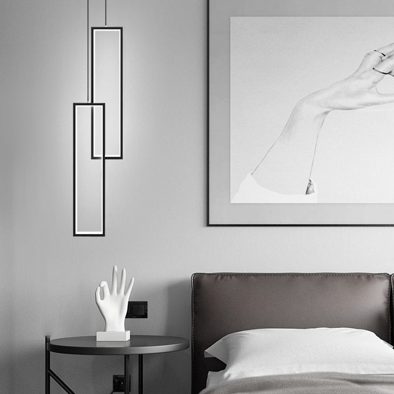 Rechthoek hanglampje acryl schaduw moderne hanglampen voor woonkamer