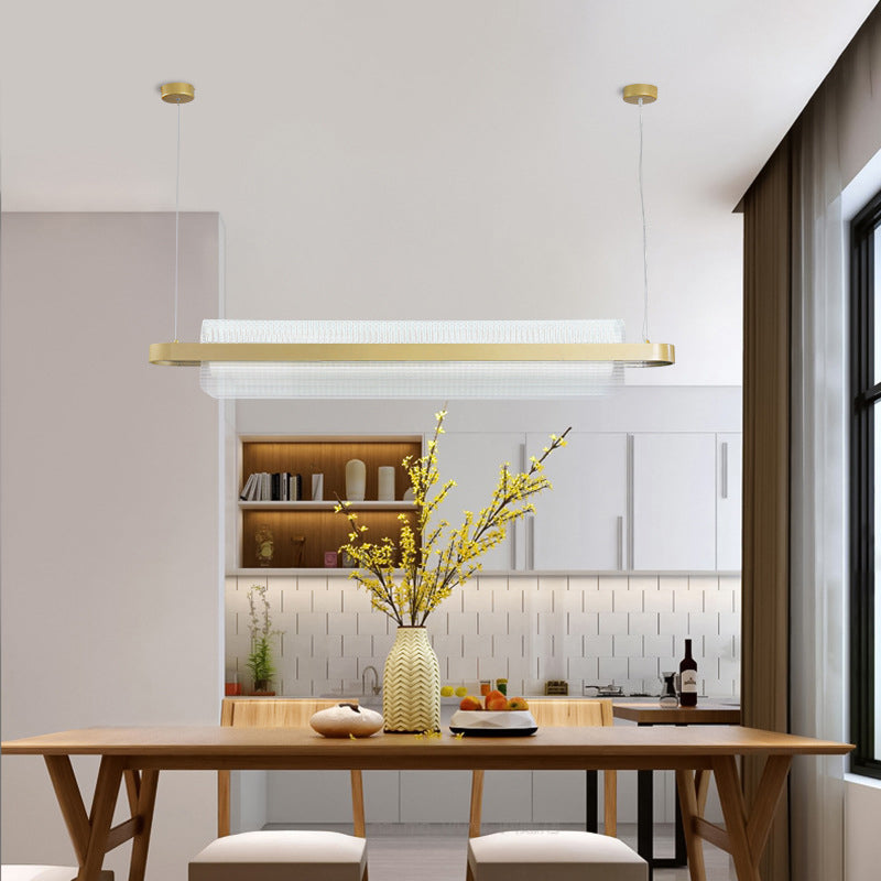 LED LED ACRYLIC LINEA LIGHT GOLD MODERN 1 LUGHT LUCHING Lights para comedor