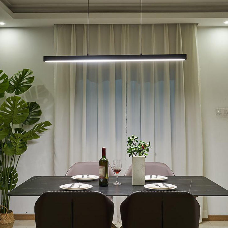 Lámpara de lámpara de techo nórdica LED moderno Luz lineal largo para comedor para comedor