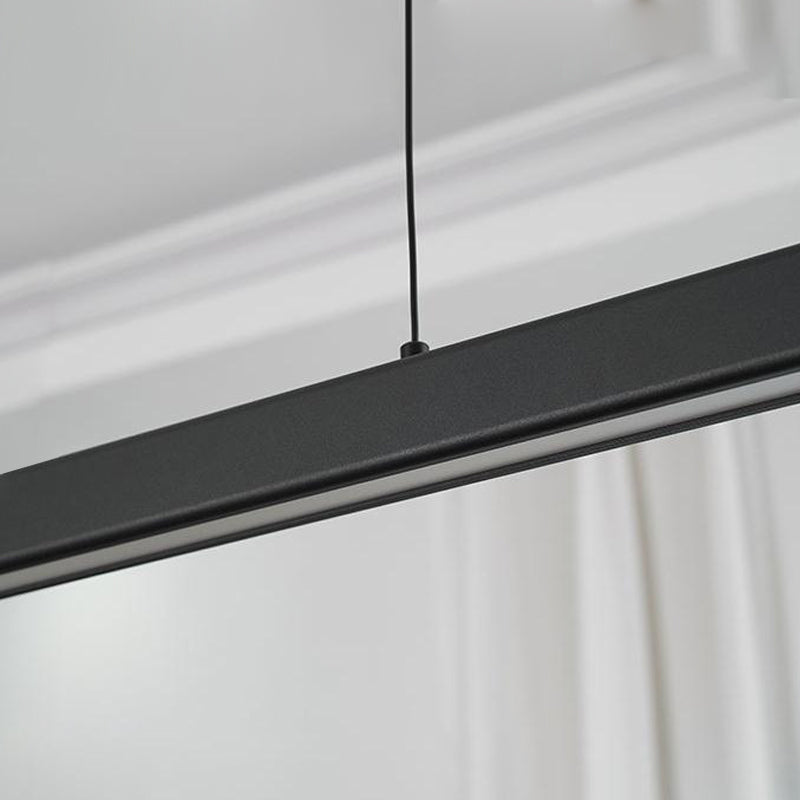 Lámpara de lámpara de techo nórdica LED moderno Luz lineal largo para comedor para comedor