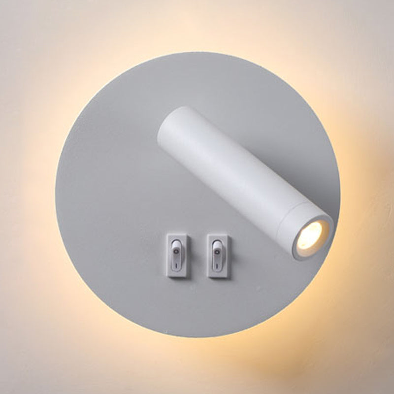 Eisenwandleuchten moderne zwei leichte Wandmontage -Leselampe für Bett