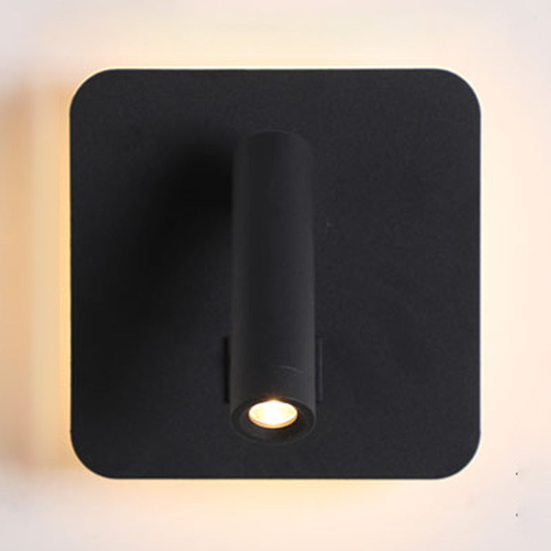 Eisenwandleuchten moderne zwei leichte Wandmontage -Leselampe für Bett