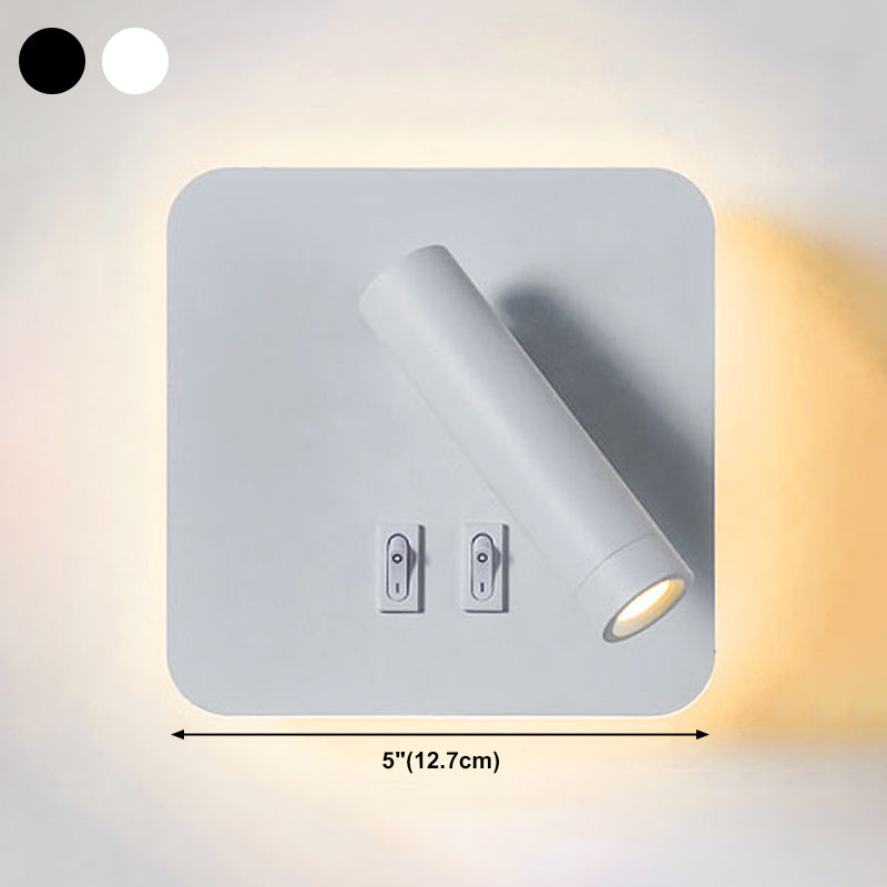 Eisenwandleuchten moderne zwei leichte Wandmontage -Leselampe für Bett