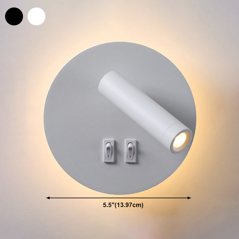 Eisenwandleuchten moderne zwei leichte Wandmontage -Leselampe für Bett