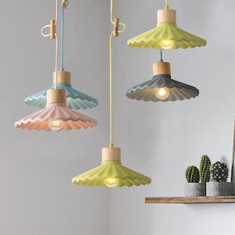 Moderne macaron geschulpte hangende hanglanterende lamp metalen hangende hanglampen voor restaurant