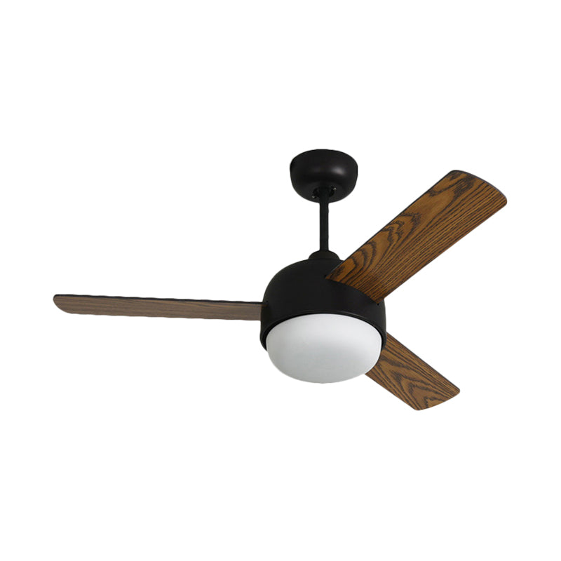 36 "LED LED LED ÉCLAIT SEMI FUSHING MODERNIST MODERNISTRE BLANCE / BLACK FINE METAL PLATION LAVE LAVE avec 3 lames en bois