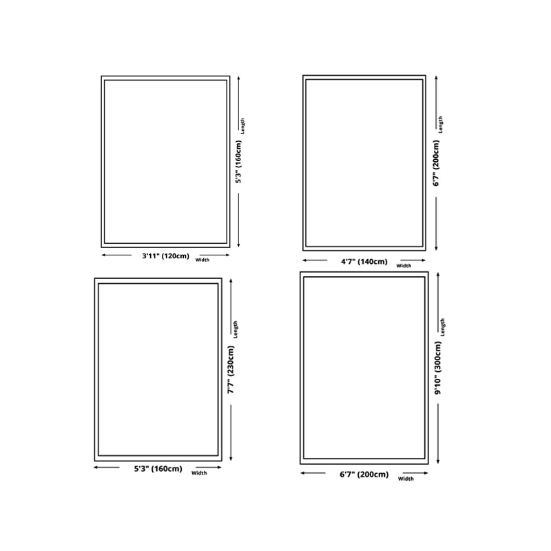 Funky polyester tapijt Modern Plant Print Area Tapijt Woonkamer Tapijt met niet-slipachter