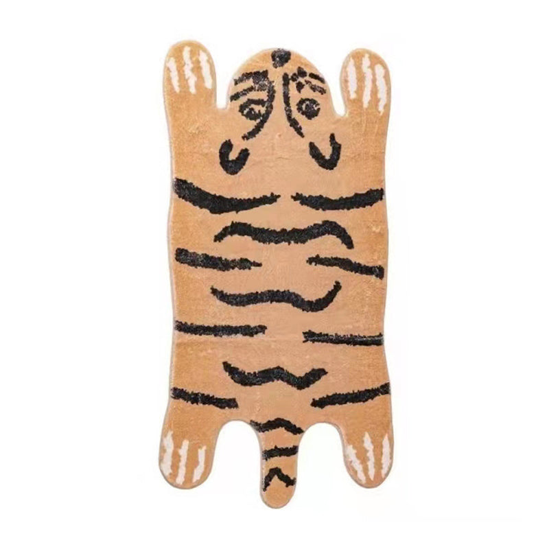Nieuwheid Tiger Gedrukt Rug Polyester Indoor Tapijt Non-slip ruggebied Tapijt voor woonkamer