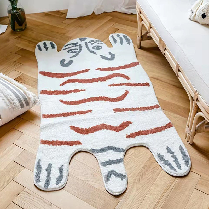 Nieuwheid Tiger Gedrukt Rug Polyester Indoor Tapijt Non-slip ruggebied Tapijt voor woonkamer
