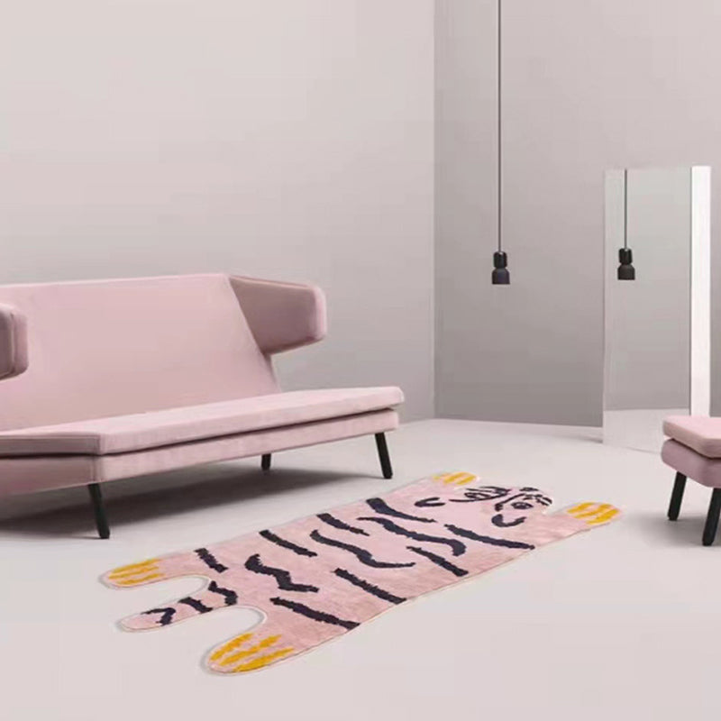 Nieuwheid Tiger Gedrukt Rug Polyester Indoor Tapijt Non-slip ruggebied Tapijt voor woonkamer