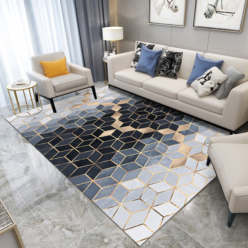 Modern Morandi Color Rug Stijlvolle polyester Area Rug vlekbestendig tapijt voor woonkamer